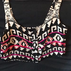 Aztec crop top